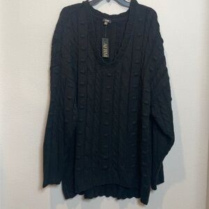 NWT Afrm Bostom Long Cable V-Neck Sweater M/L
